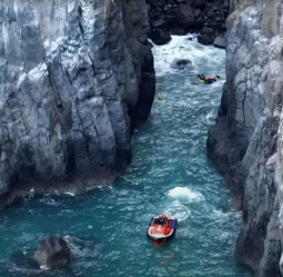 Godley Head   Jetboat,sled,patient image   Courtesy Coastguard Sumner